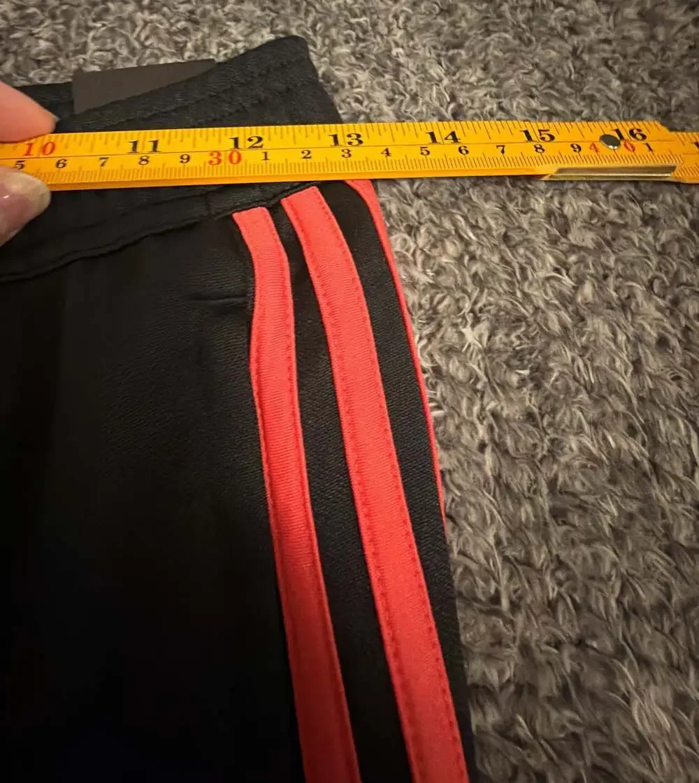 NWT Adidas Kids Tiro Essential Essential Black/Semi Lucid Red size Medium